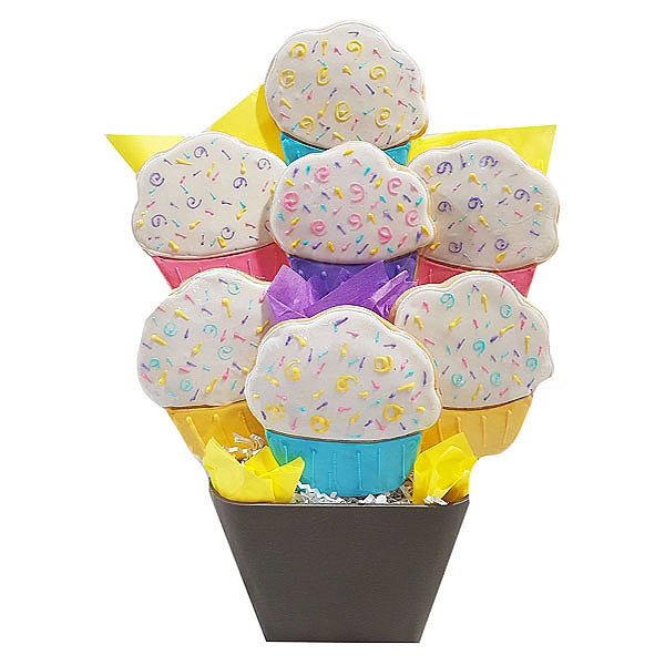 Cupcake Cookie Bouquet