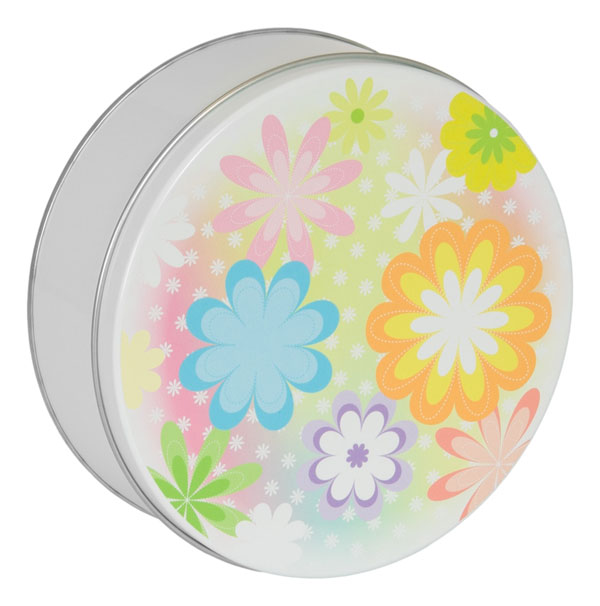 Easter Cookies-18 cookies (6 flavors), fill this tin pail with an Spring Flowers motif.