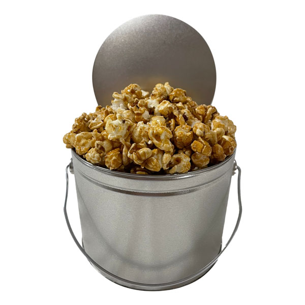 Popcorn in a small pail-10 cups-choose your favorite flavor from over 35 options.