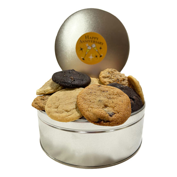 Small Cookie Tin-18 Cookies-Anniversary-6 flavours