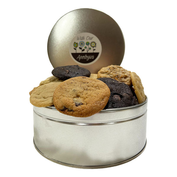 Small Cookie Tin-18 Cookies-Apologies-6 flavours