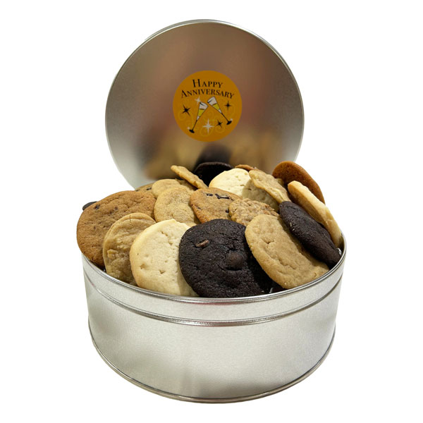 Large Cookie Tin-30 Cookies-Anniversary-6 flavours