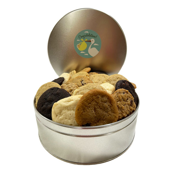 Large Cookie Tin-30 Cookies-Baby-6 flavours