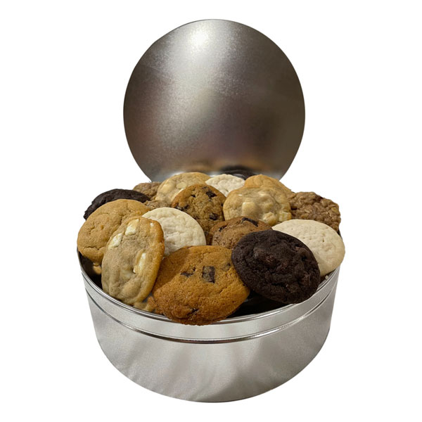 cookies 5c silver tin filled 2