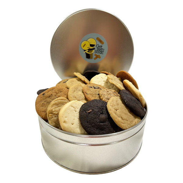 Large Cookie Tin-30 Cookies-Get-Well-6 flavours