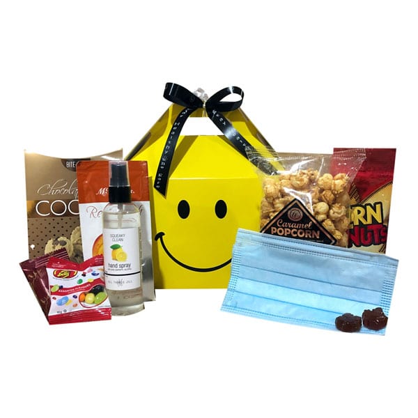 Stay Safe Gift Box with masks, hand sanitizer and treats!
