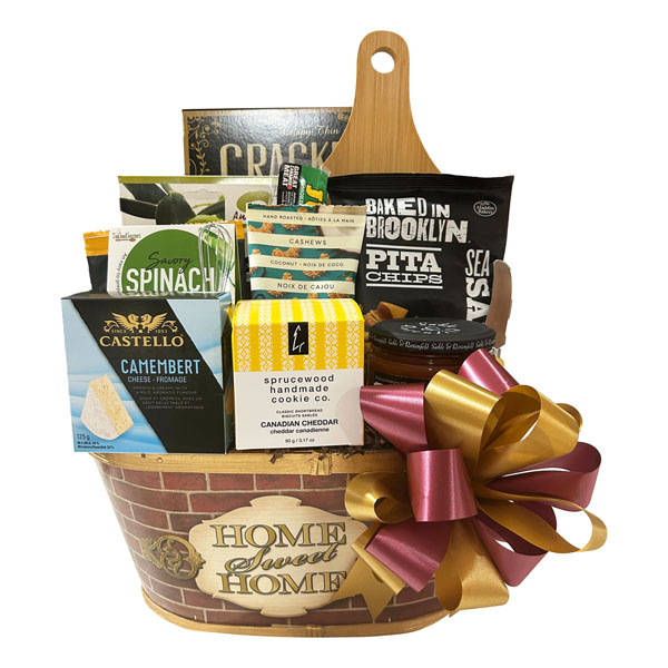 Hometown Charcuterie Gift Basket filled with everything you need for a make your own Charcuterie platter.