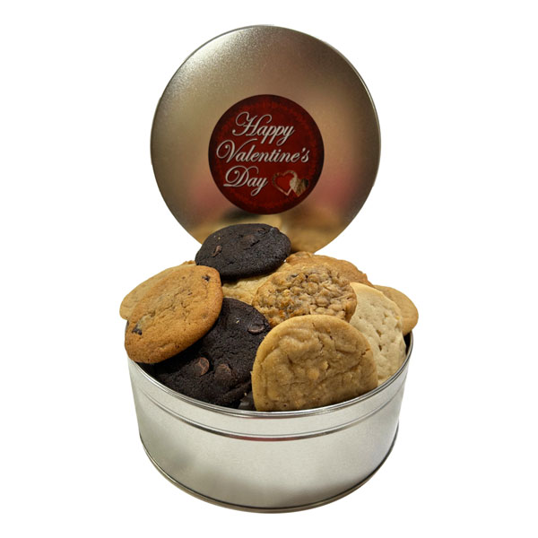 Small Cookie Tin-18 Cookies-Valentines-Day-6 flavours