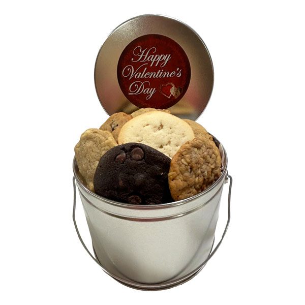Small Cookie Pail-24 Cookies-Valentine's Day-6 flavours