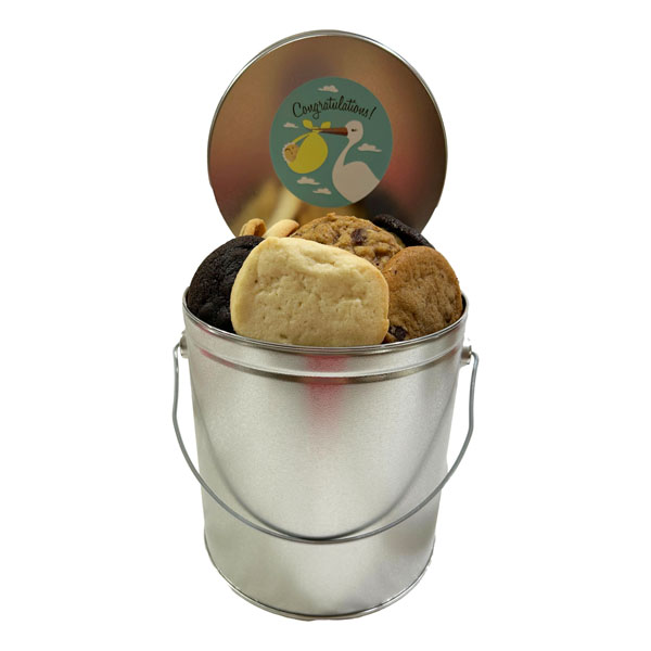 Large Cookie Pail-36 Cookies-New Baby-6 flavours