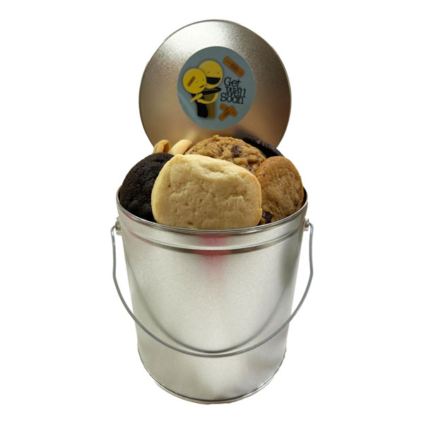 Large Cookie Pail-36 Cookies-Get Well-6 flavours