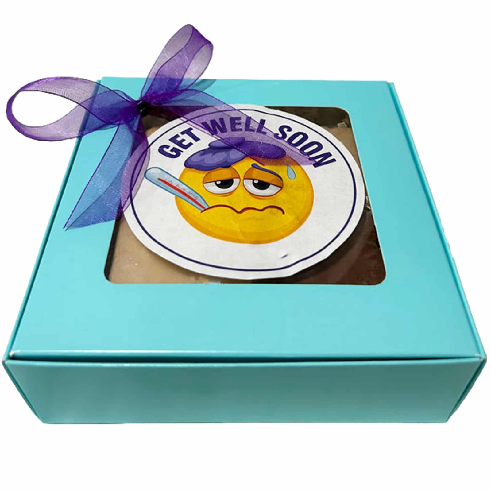 Get Well Fudge Collection-with 4 1/4 lb pieces of fudge in a gift box with a Get Well label