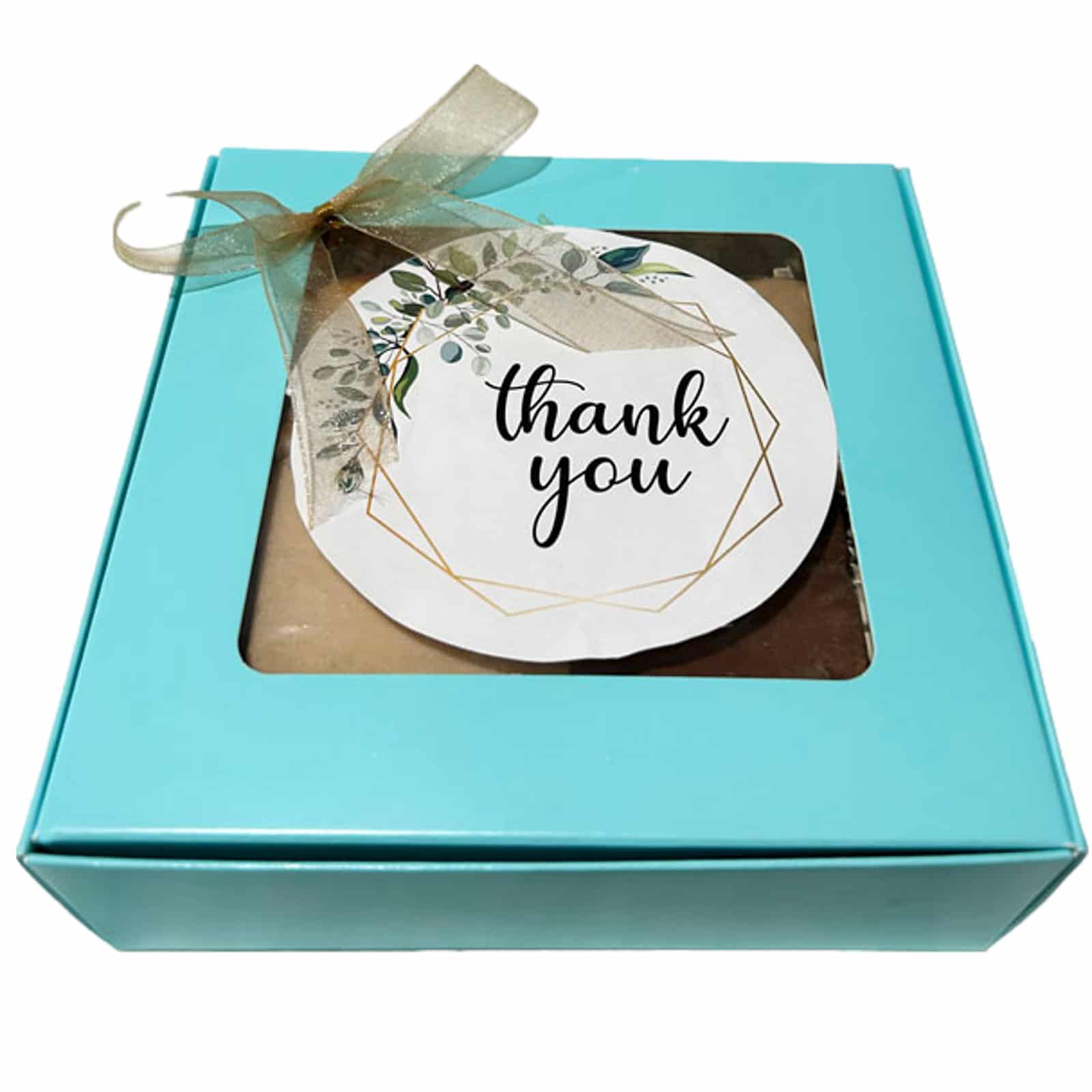 Thank You Fudge Collection-with 4 1/4 lb pieces of fudge in a gift box with a Thank You label